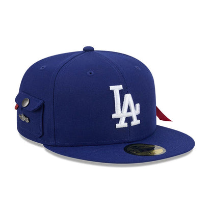 Pictured is this MLB X Alpha LA Dodgers 59FIFTY Fitted cap in Navy. 4