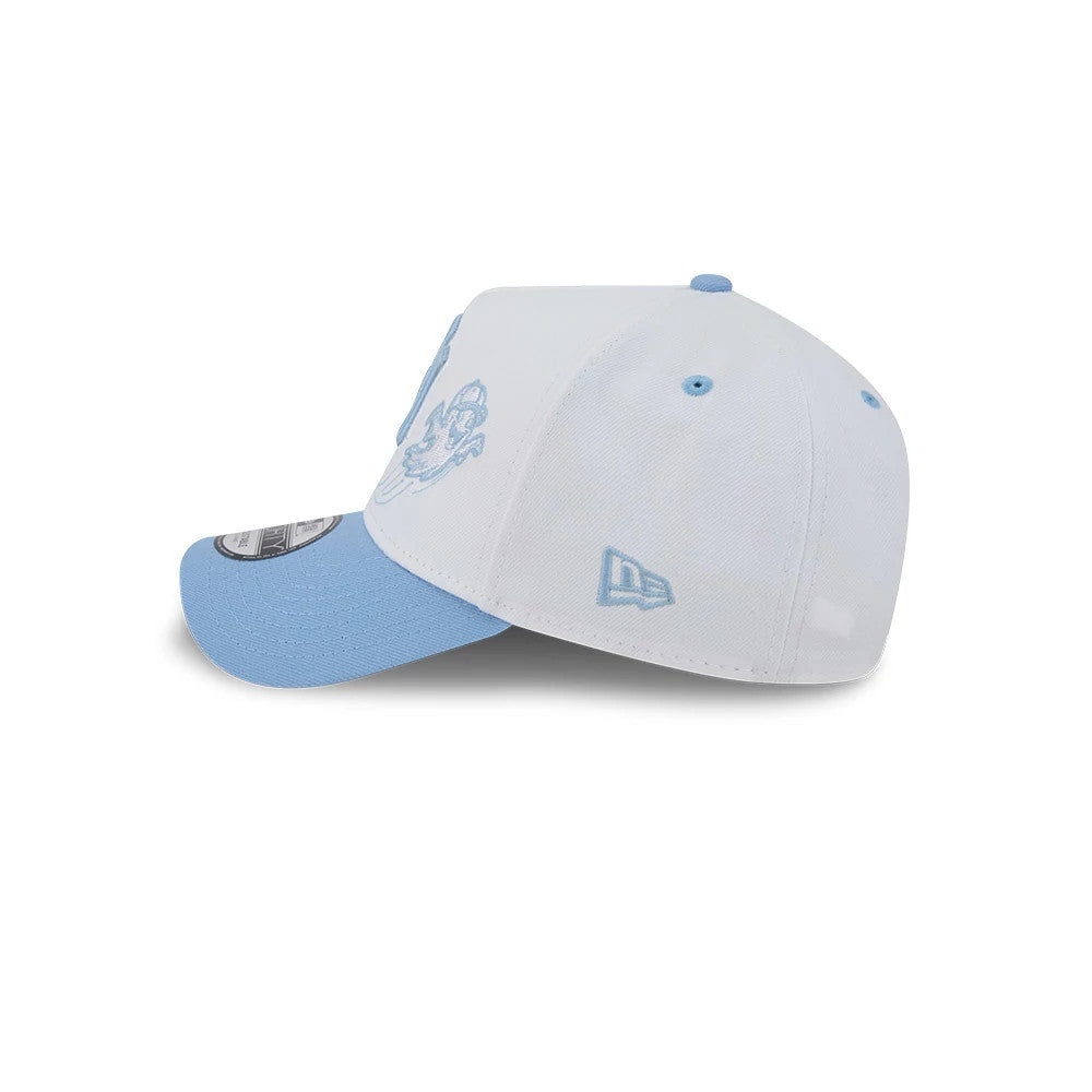 Pictured is this MLB Halloween New York Yankees 9FORTY A-Frame cap in white. 5
