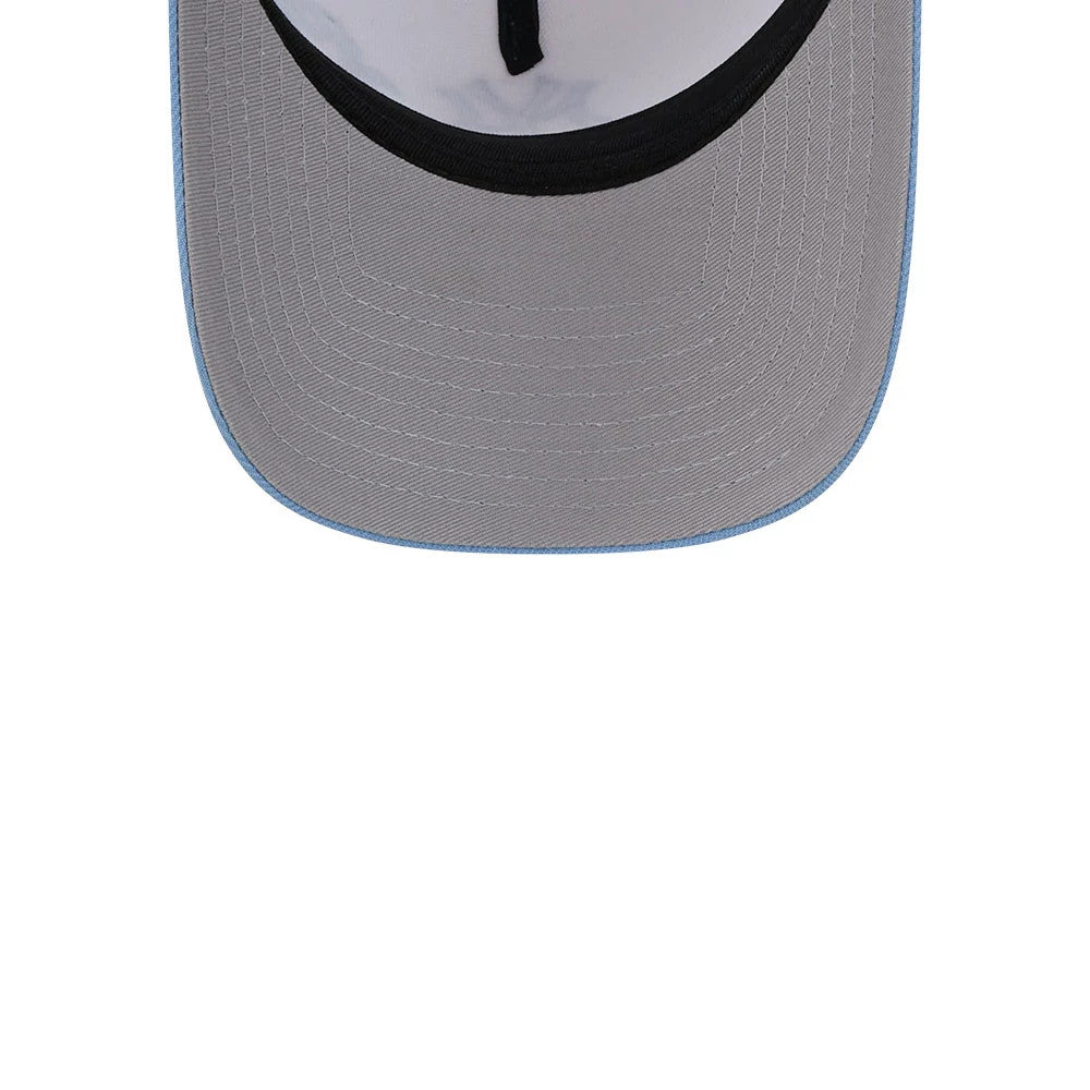 Pictured is this MLB Halloween New York Yankees 9FORTY A-Frame cap in white. 2