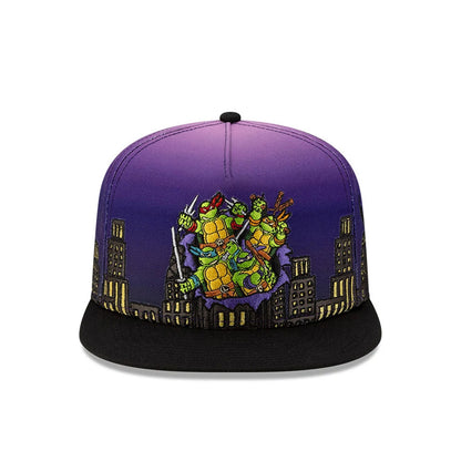 Pictured is this Teenage Mutant Ninja Turtles Skyline 59FIFTY A-Frame Fitted cap in purple & black. 3