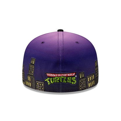 Pictured is this Teenage Mutant Ninja Turtles Skyline 59FIFTY A-Frame Fitted cap in purple & black. 5