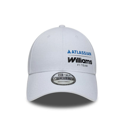Pictured is this Atlassian Williams F1 Team Essential 9FORTY Adjustable cap in white. 2