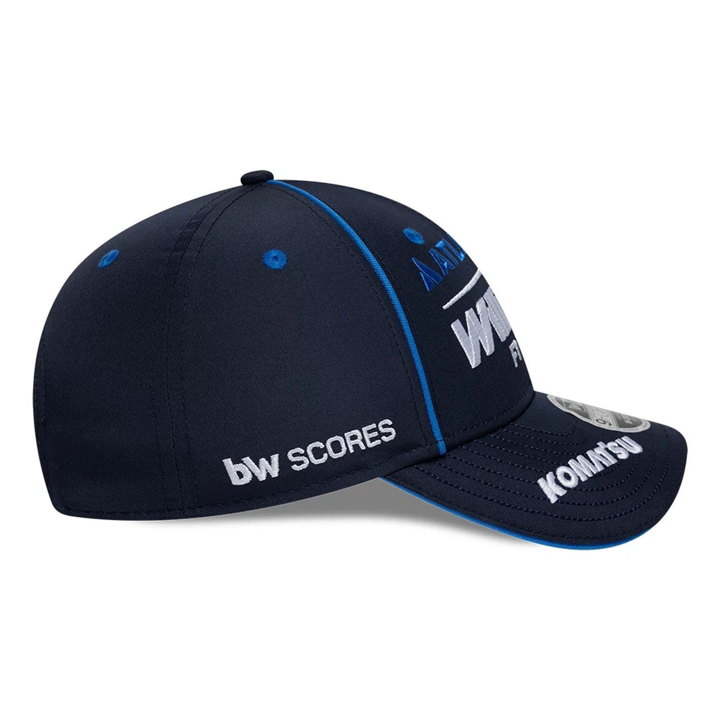Pictured is this Youth Atlassian Williams F1 Team Carlos Sainz 9FORTY M-Crown Adjustable cap in navy. 5