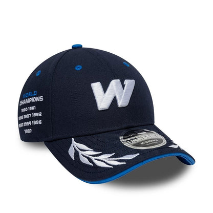 Pictured is this Atlassian Williams F1 Team Launch 9FORTY M-Crown Adjustable cap in navy. 1