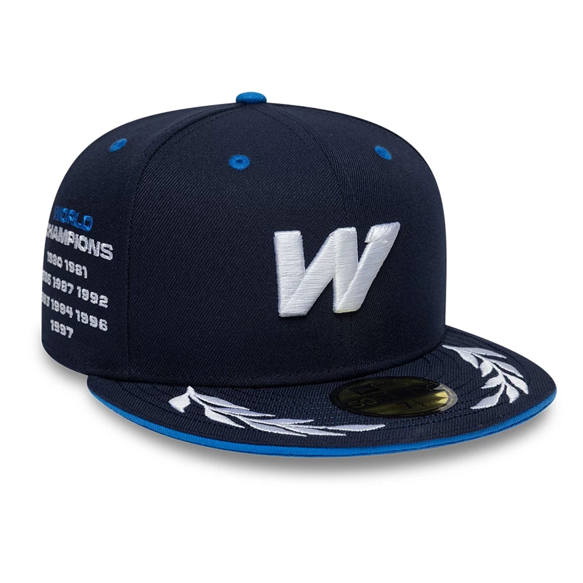 Pictured is this Atlassian Williams F1 Team Launch 59FIFTY Fitted cap in navy. 1