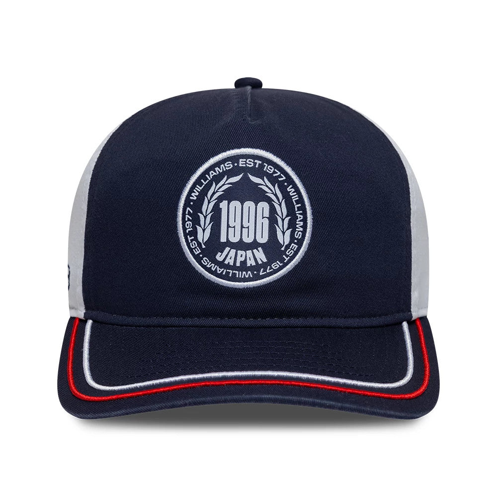 Pictured is this Atlassian Williams F1 Team Suzuka Race Special 19TWENTY Adjustable cap in navy. 2