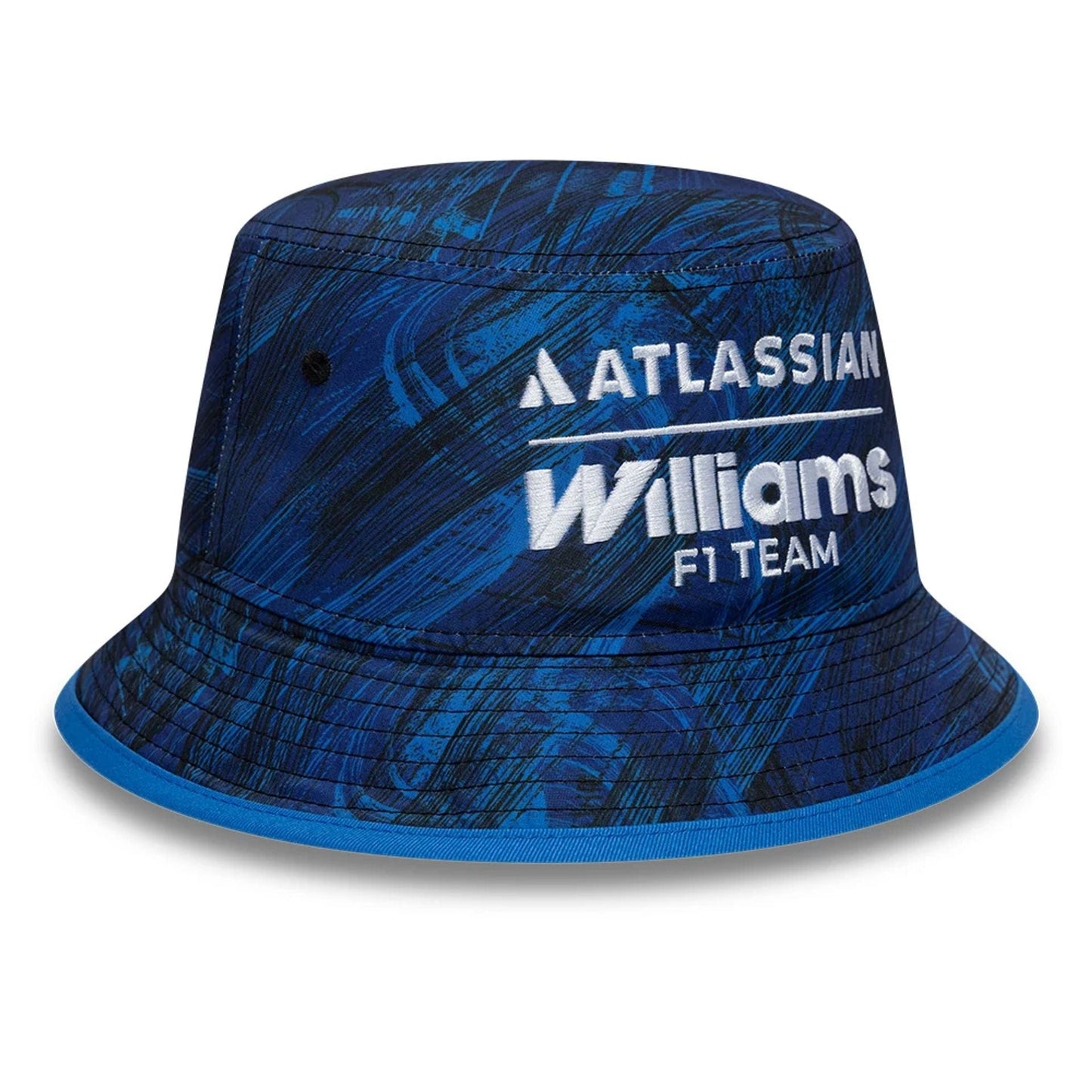 Pictured is this Atlassian Williams F1 Team Team Bucket hat in navy. 3