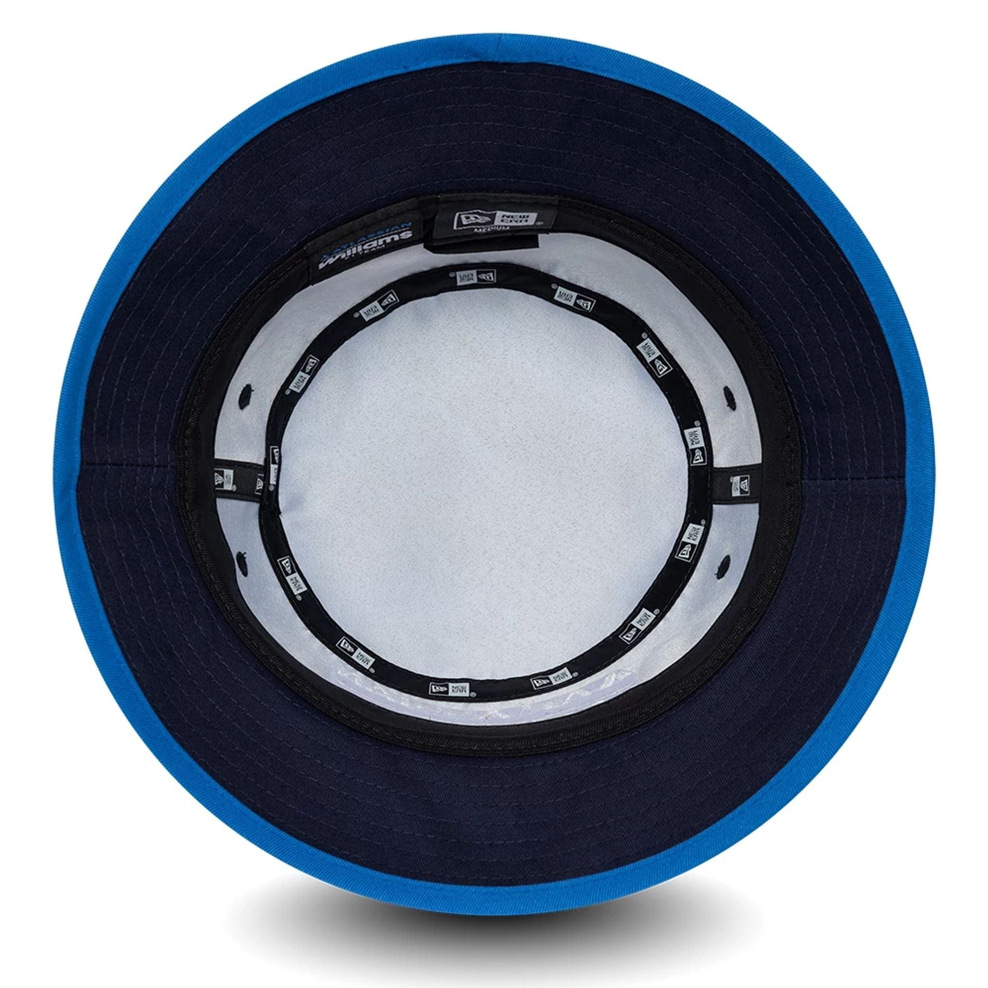 Pictured is this Atlassian Williams F1 Team Team Bucket hat in navy. 5