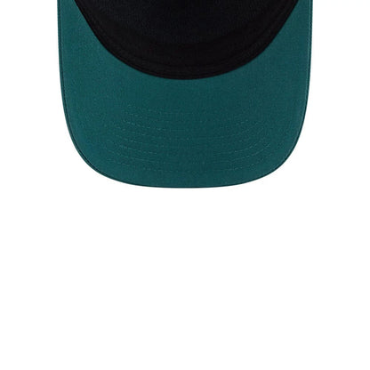 Pictured is this Womens NFL Philadelphia Eagles 9FORTY M-Crown A-Frame Trucker cap in dark green. 7