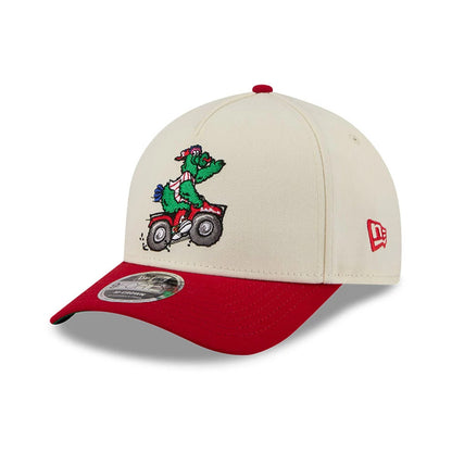 Pictured is this MLB All Star Game Philadelphia Phillies 9FORTY M-Crown A-Frame cap in Cream. 4