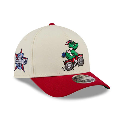 Pictured is this MLB All Star Game Philadelphia Phillies 9FORTY M-Crown A-Frame cap in Cream. 1