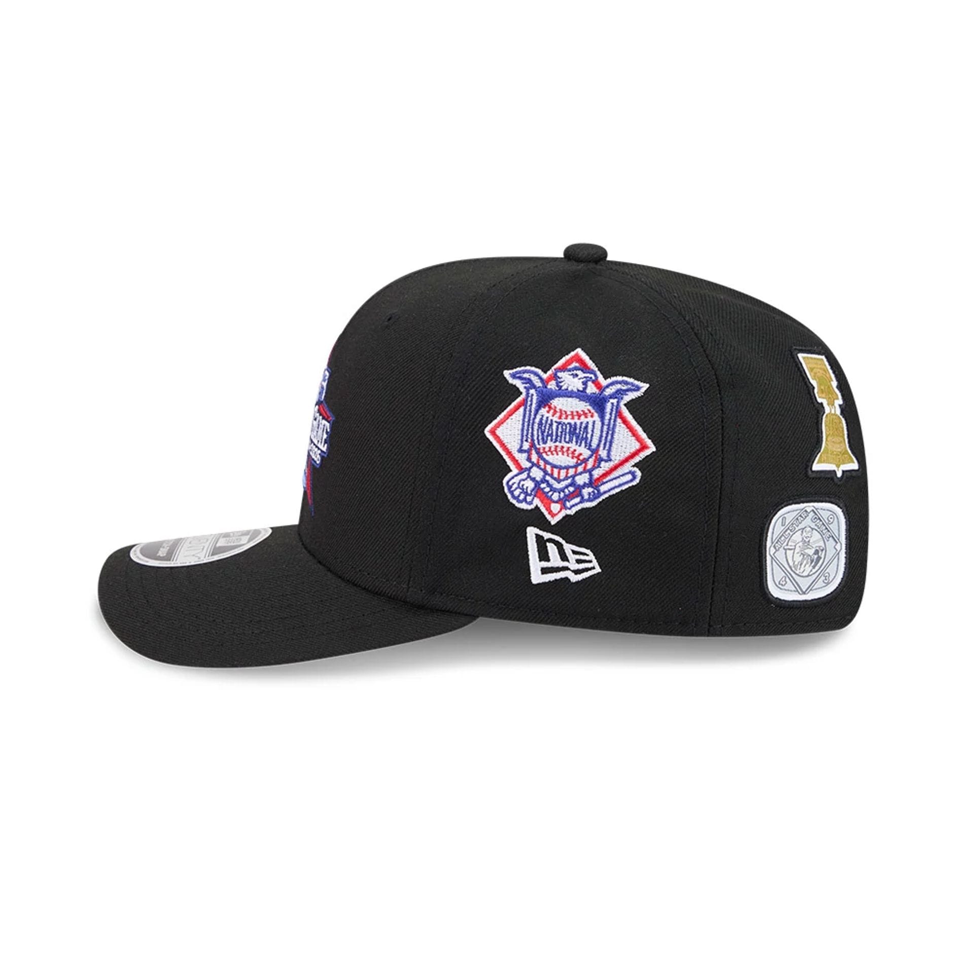 Pictured is this MLB All Star Game Philadelphia Phillies 9SEVENTY Stretch Snap cap in black. 5