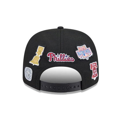 Pictured is this MLB All Star Game Philadelphia Phillies 9SEVENTY Stretch Snap cap in black. 6