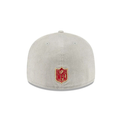 Pictured is this NFL Cord San Francisco 49ers 59FIFTY Fitted cap in grey. 6