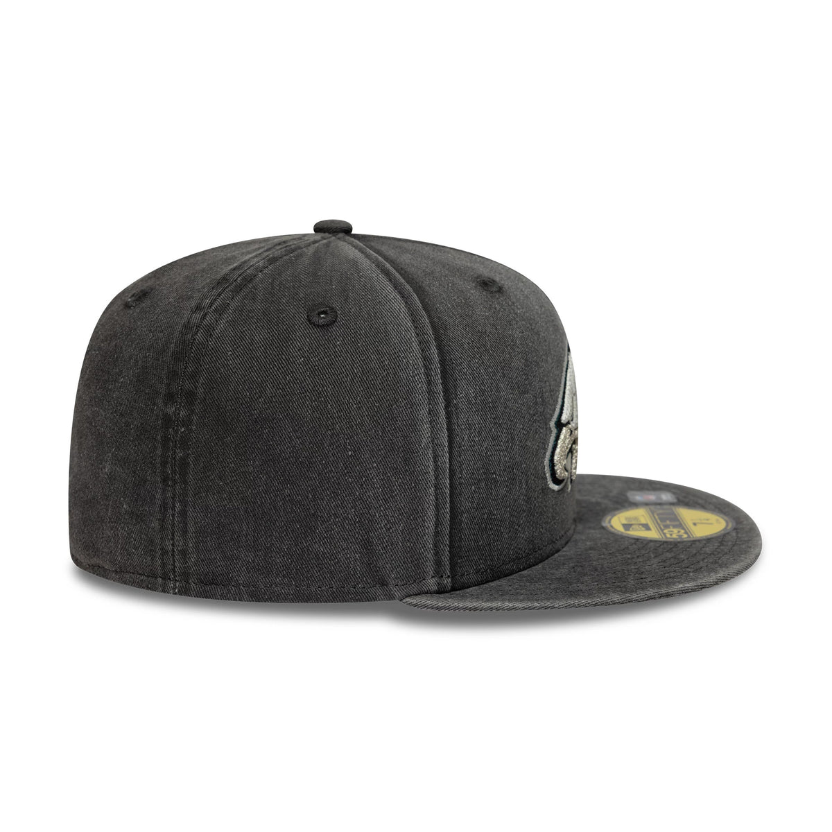 Pictured is this NFL Washed Philadelphia Eagles 59FIFTY Fitted cap in black. 7
