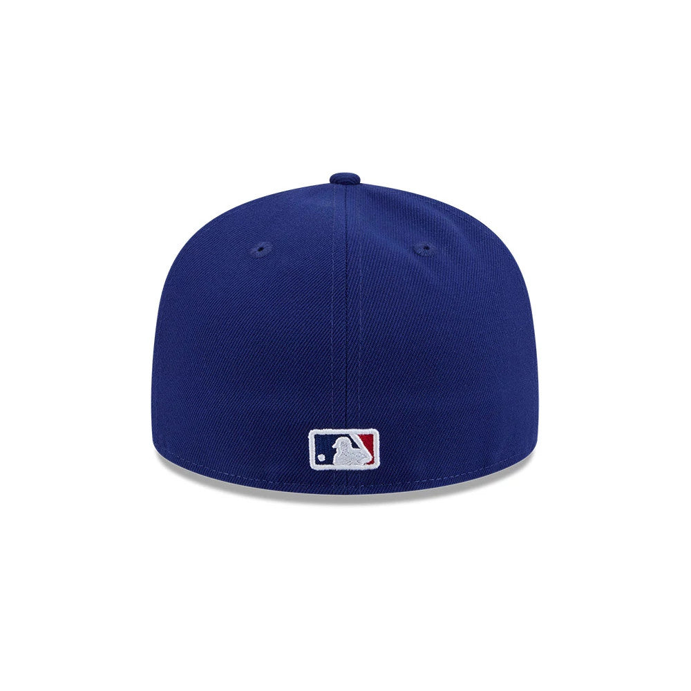 Pictured is this MLB Rhinestone Badge LA Dodgers 59FIFTY Fitted cap in dark blue. 5