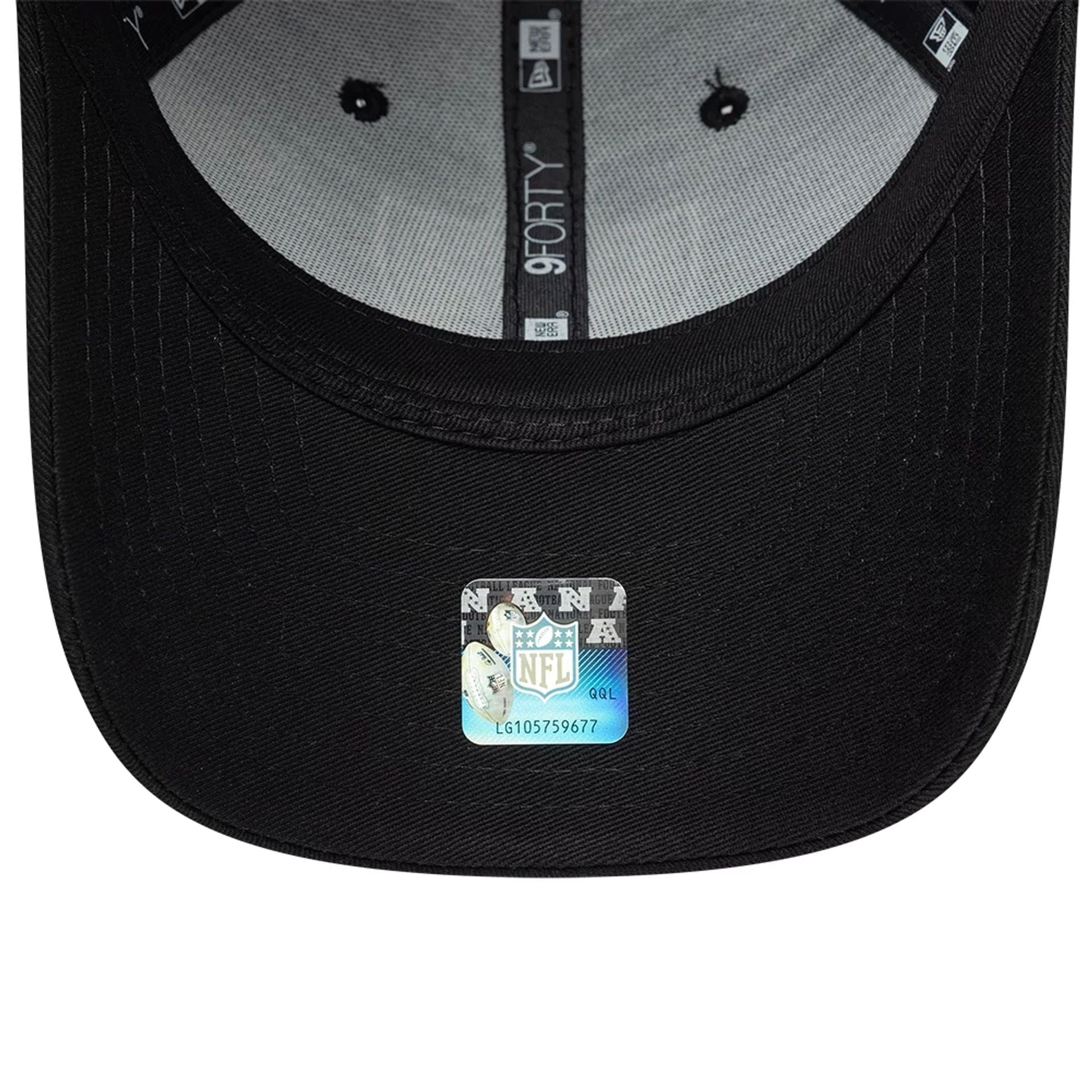 Pictured is this NFL Las Vegas Raiders 9FORTY M-Crown cap in black. 5