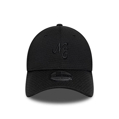 Pictured is this New Era Tech 39THIRTY Stretch Fit cap in black. 2