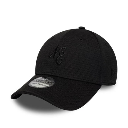 Pictured is this New Era Tech 39THIRTY Stretch Fit cap in black. 1