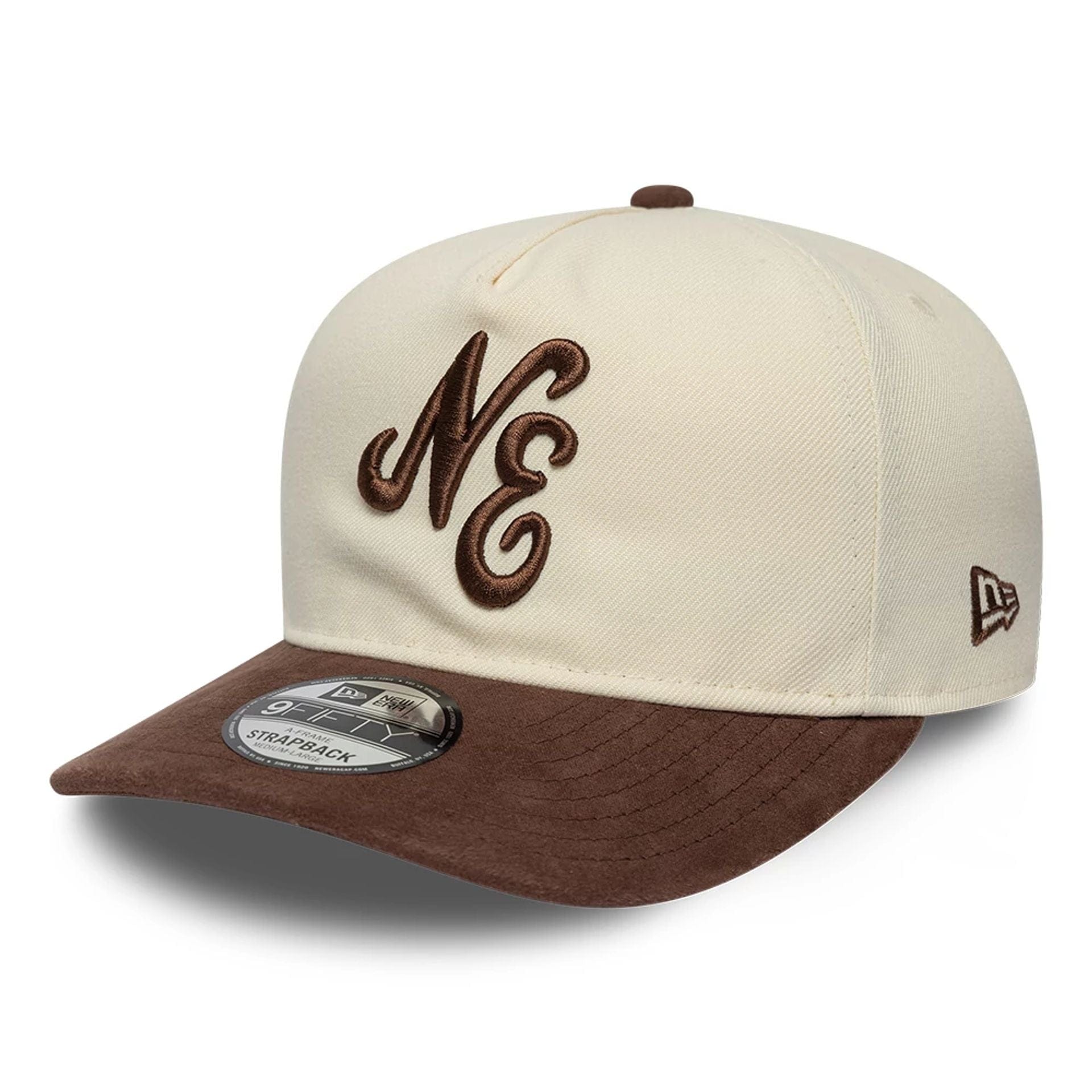 New Era Suede Visor Cream 9FIFTY A-Frame Snapback Cap | NEC EU