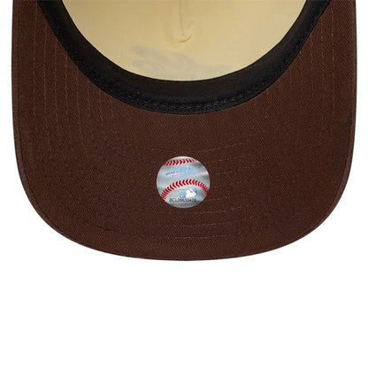 Pictured is this New Era Suede Visor 9FIFTY A-Frame Snapback cap in Cream. 7