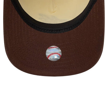 Pictured is this New Era Suede Visor 9FIFTY A-Frame Snapback cap in Cream. 7