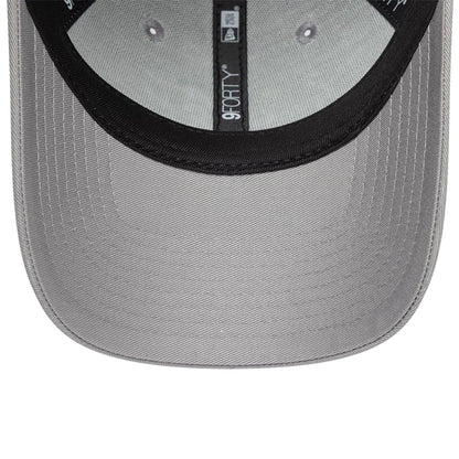 Pictured is this Womens New Era Floral Icon 9FORTY cap in grey. 7