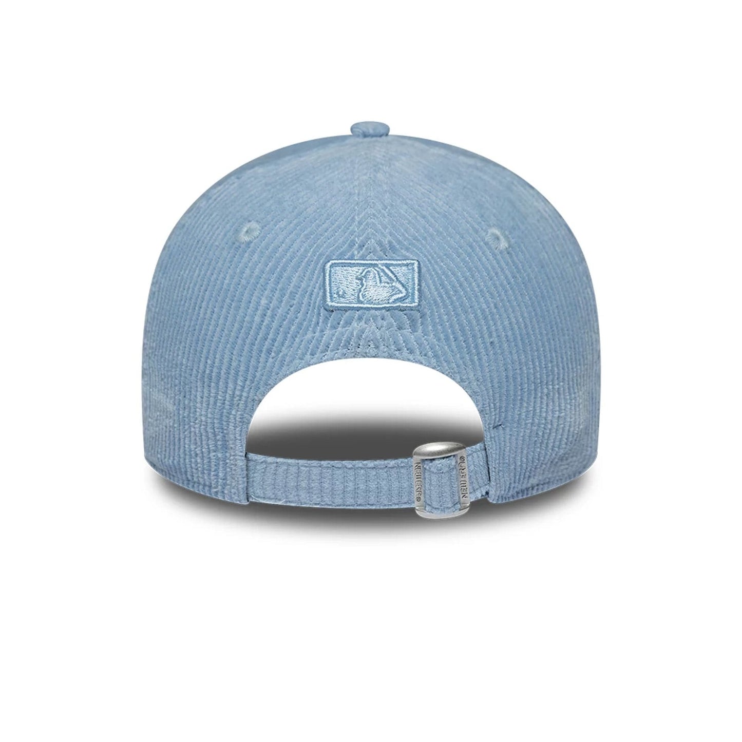 Pictured is this Womens MLB Pastel Cord New York Yankees 9FORTY M-Crown cap in Blue. 4