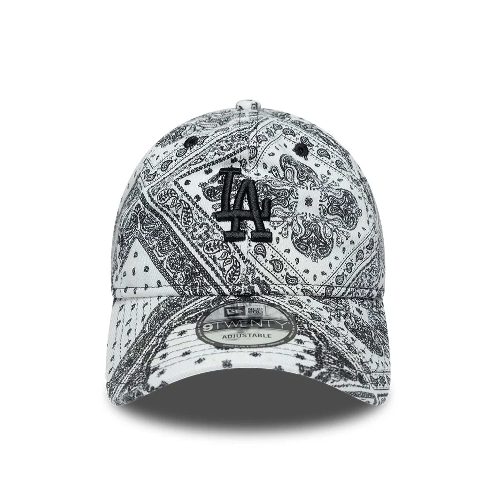 Pictured is this MLB Washed Paisley LA Dodgers 9TWENTY cap in white. 3