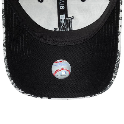 Pictured is this MLB Washed Paisley LA Dodgers 9TWENTY cap in white. 2