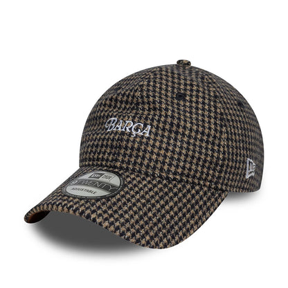 Pictured is this FC Barcelona Herringbone 9TWENTY cap in open brown. 1