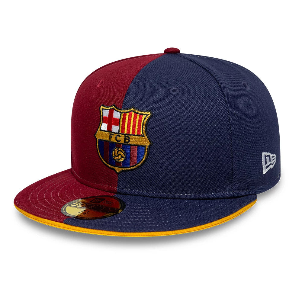 Pictured is this FC Barcelona 59FIFTY Fitted cap in dark red. 1