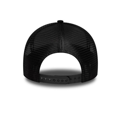 Pictured is this FC Barcelona Black Gold 9FORTY A-Frame Trucker cap in black. 4