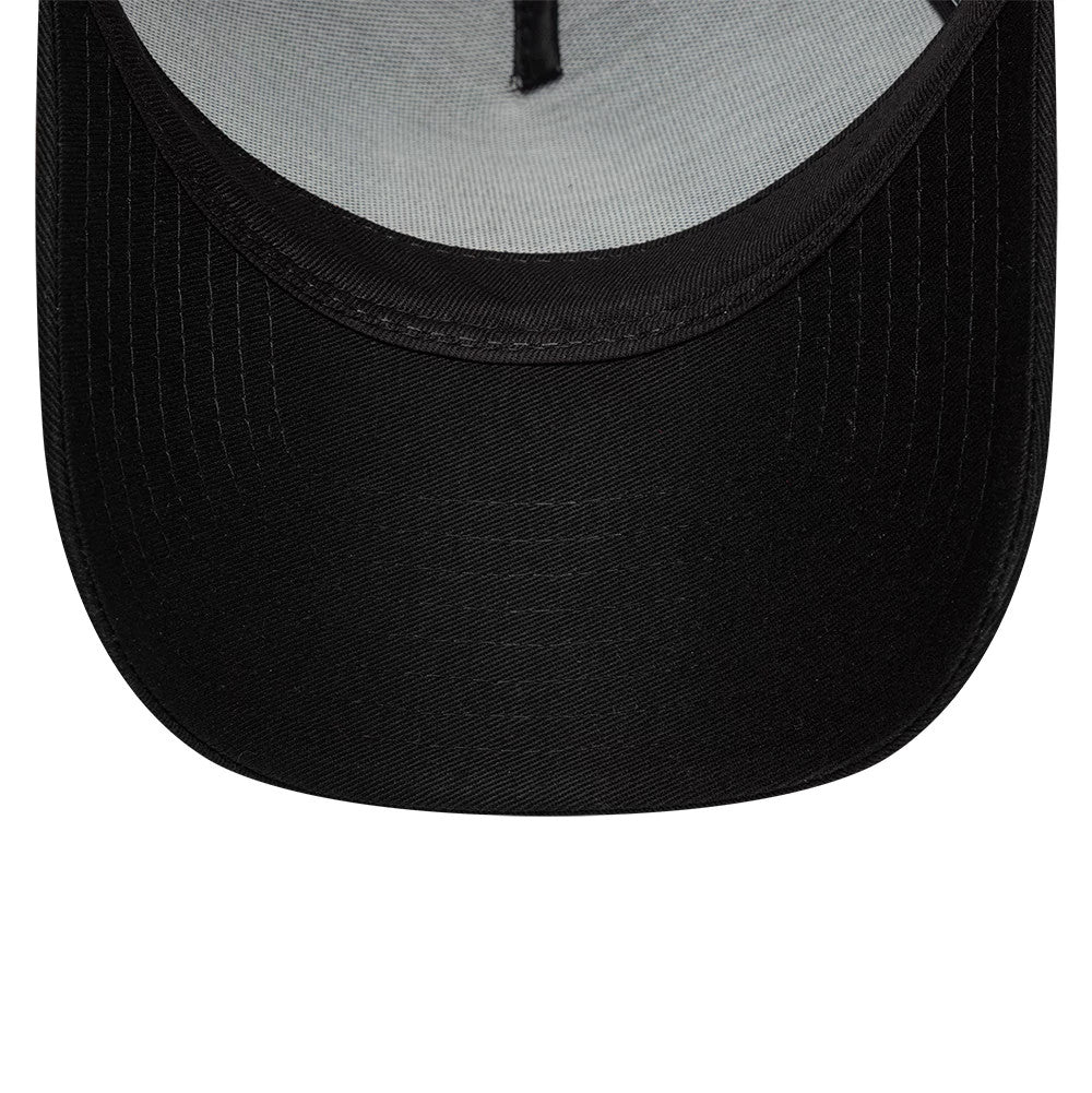 Pictured is this FC Barcelona Black Gold 9FORTY A-Frame Trucker cap in black. 5