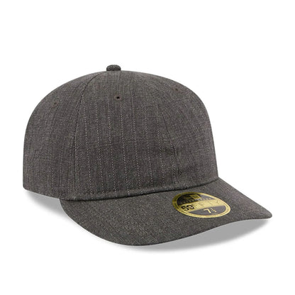 Pictured is this New Era Herringbone Retro Crown 59FIFTY Fitted cap in Charcoal. 4
