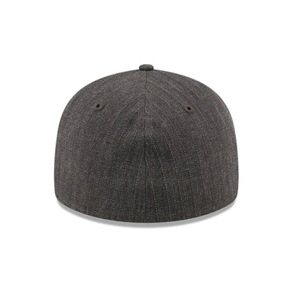 Pictured is this New Era Herringbone Retro Crown 59FIFTY Fitted cap in Charcoal. 7