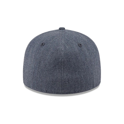 Pictured is this New Era Herringbone Retro Crown 59FIFTY Fitted cap in navy. 7