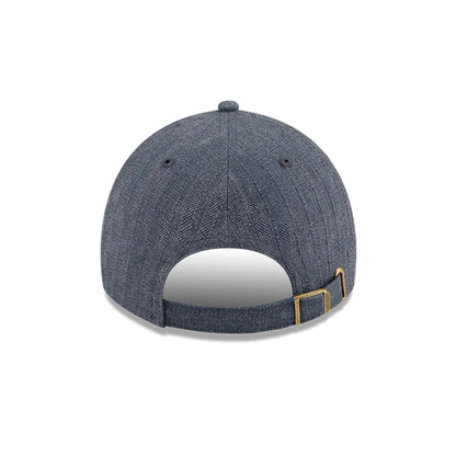 Pictured is this New Era Herringbone Pinstripe Casual Classic cap in navy. 5