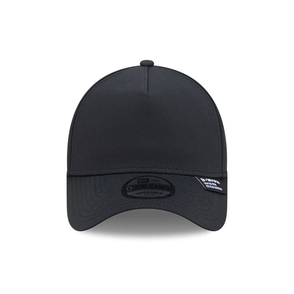 New Era Recycled Twill Black 9FORTY A-Frame Cap | NEC EU