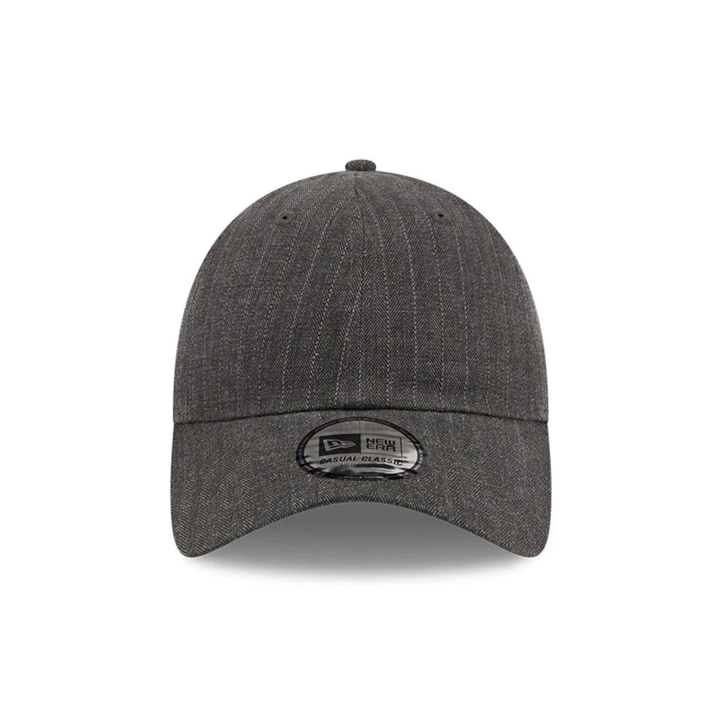 Pictured is this New Era Herringbone Pinstripe Casual Classic cap in Charcoal. 3