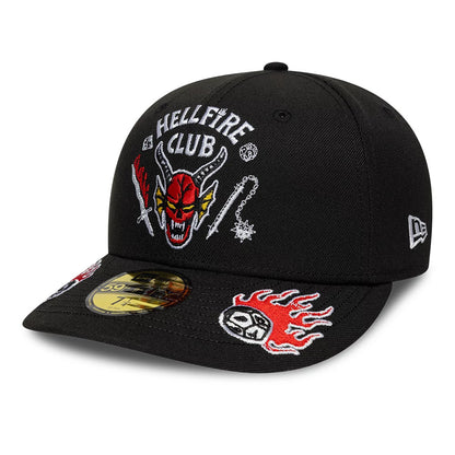 Pictured is this Netflix Stranger Things 59FIFTY Fitted cap in black. 1