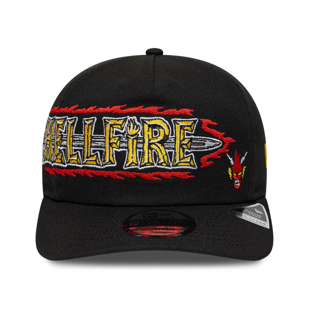Pictured is this Netflix Stranger Things Hellfire 19TWENTY hat in black. 2