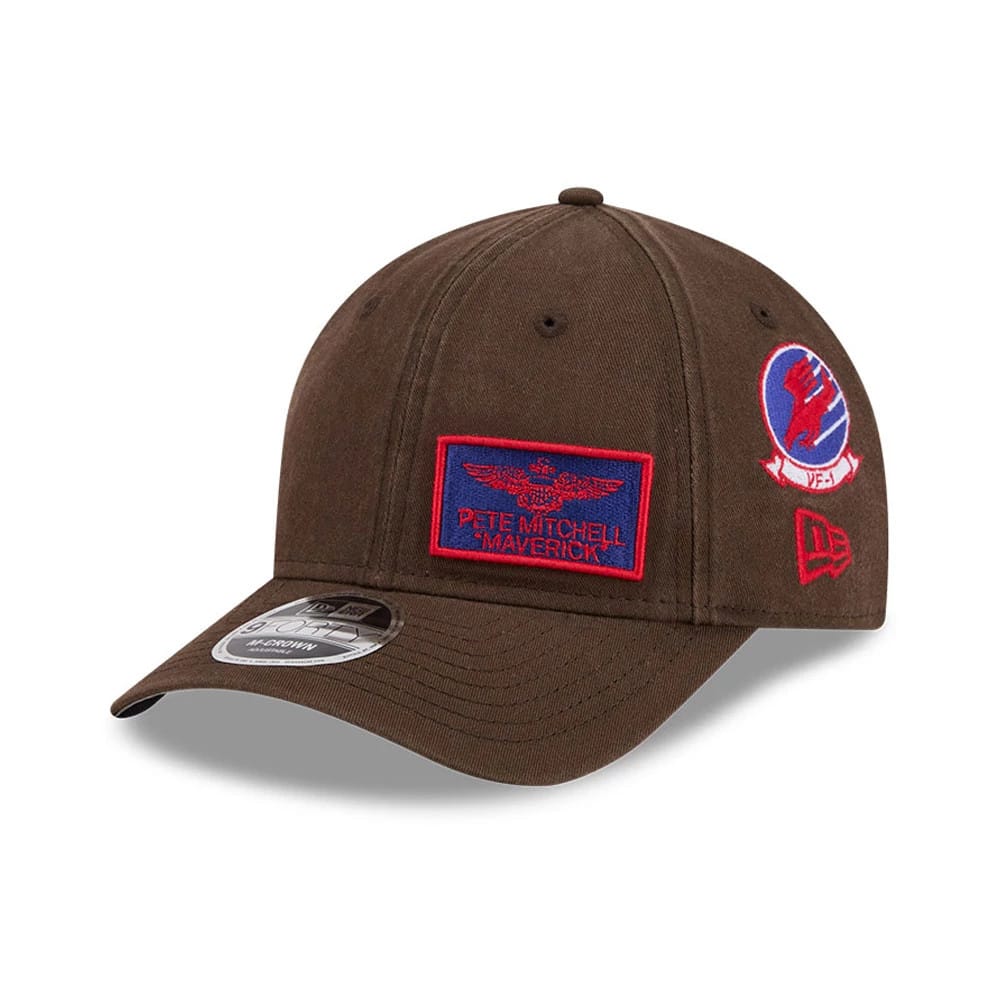 Pictured is this Top Gun 9FORTY M-Crown cap in dark brown. 1