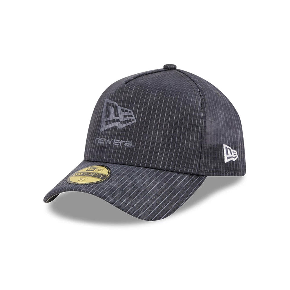 Pictured is this New Era Check 59FORTY A-Frame Fitted cap in dark grey. 1
