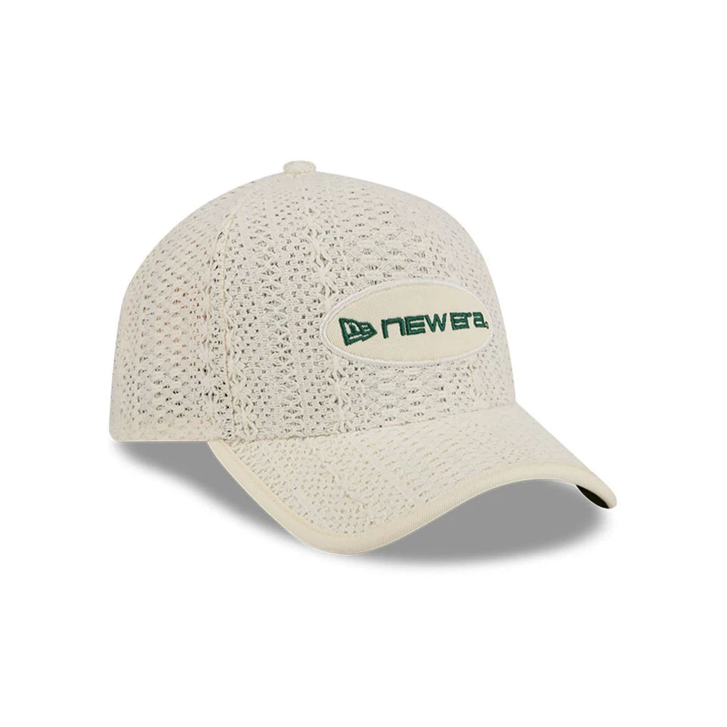 Pictured is this New Era Oval Patch 59FORTY A-Frame Fitted cap in Cream. 4