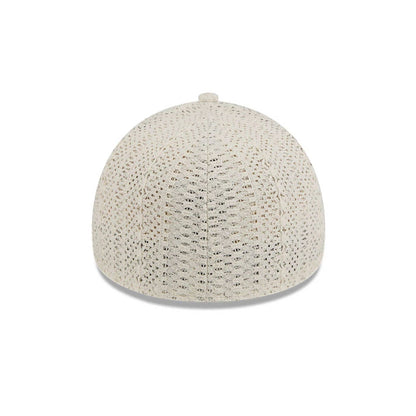 Pictured is this New Era Oval Patch 59FORTY A-Frame Fitted cap in Cream. 7