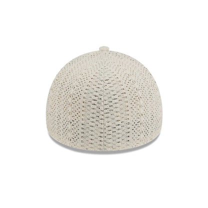 Pictured is this New Era Oval Patch 59FORTY A-Frame Fitted cap in Cream. 7