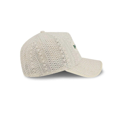 Pictured is this New Era Oval Patch 59FORTY A-Frame Fitted cap in Cream. 6