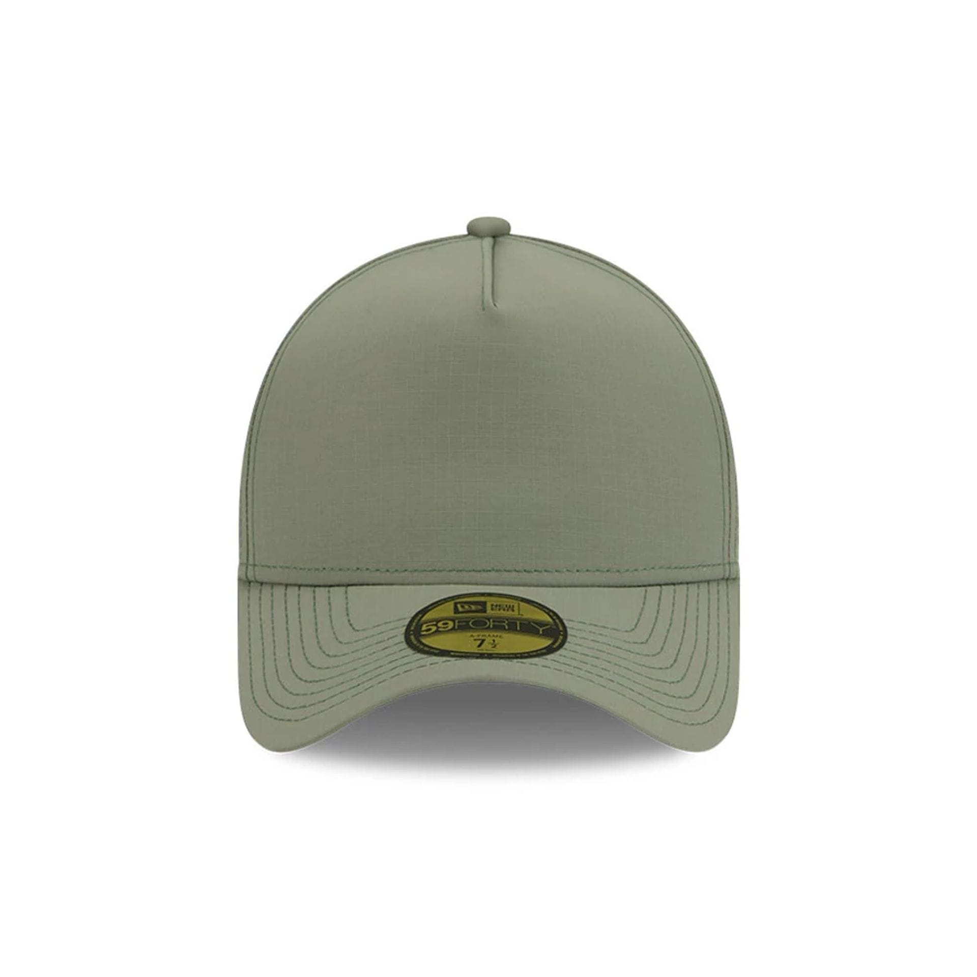 Pictured is this New Era 59FORTY A-Frame Fitted cap in open green. 3