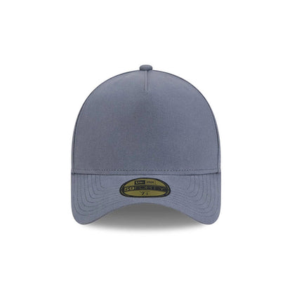 Pictured is this New Era Denim 59FORTY A-Frame Fitted cap in dark blue. 4